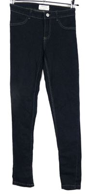 Dámské tmavomodré skinny rifle Terranova 
