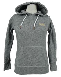 Dámská šedá melírovaná mikina s kapucí Superdry 