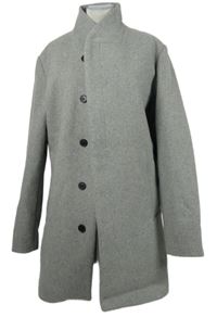 Pánský šedý vlněný kabát Jack & Jones 