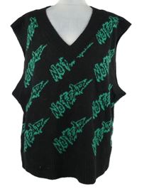 Dámska čierno-zelená svetrová vesta s logom No Fear