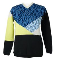 Dámský černo-barevný vzorovaný svetr Tibi 