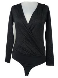 Dámské černé třpytivé překřížené body Only