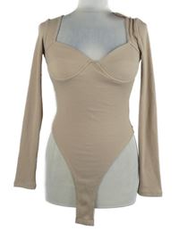 Nové - Dámské pudrové žebrované body Oh Polly 