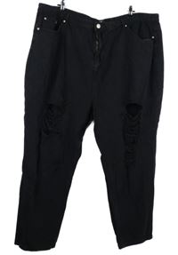 Dámske čierne mom rifle s vyšúchaním Yours vel. 58