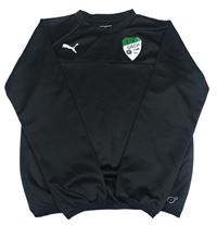 Čierna športová funčkní mikina s nášivkou Puma