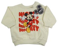 Smetanová mikina s Mickey Mousem Disney