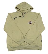 Béžová mikina s nášivkou a kapucí vel.176