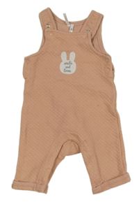 Světlerůžové kárované laclové tepláky s králíčkem Orchestra