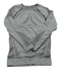 Šedé vzorované funkční triko