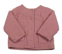 Vínová zateplená mušelínová bunda Mothercare