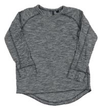 Tmavomodro-bílé melírované triko George