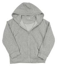 Světlešedá propínací mikina s kapucí Primark