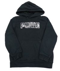 Černá mikina s logem a kapucí Puma