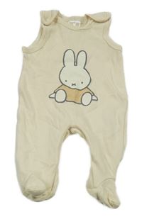 Světlebéžové dupačky s králíčkem 