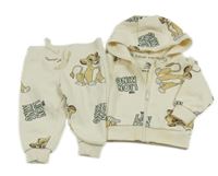 2set- smetanová propínací mikina Lví král s kapucí+ tepláky Disney