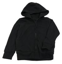 Čierna prepínaci mikina s kapucňou