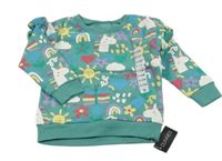 Nová - zelená mikina s obrázky Dunnes