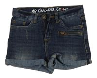 Tmavomodré riflové kraťasy