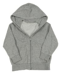 Sivá melírovaná prepínaci mikina s kapucňou H&M