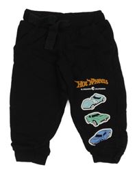 Čierne tepláky s auty Hot Wheels Next