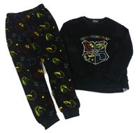 Černé chlupaté pyžamo - Harry Potter Primark