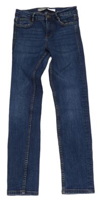 Tmavomodré skinny rifle Zara