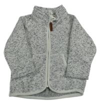 Sivá melírovaná pletená prepínaci mikina H&M