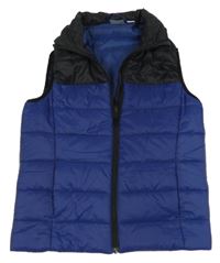 Čierno-tmavomodrá šušťáková ľahká zateplená vesta Pepperts