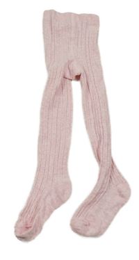 Svetloružové vzorované pančuchy George
