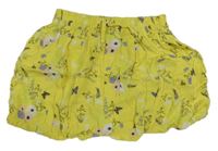 Žltá kvetovaná sukňa Y.F.K.