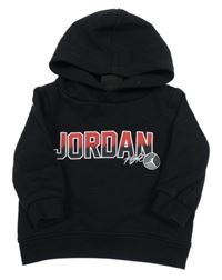 Černá mikina s logem a kapucí Nike 