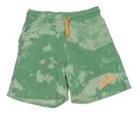 Zelené batikované teplákové kraťasy H&M