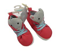 Nové - Korálové plátěné capáčky s myškami Primark vel. 21