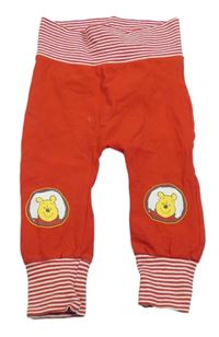 Červeno-pruhované tepláky s medvídkem Pú Disney