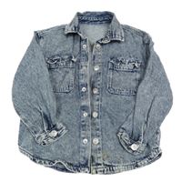 Tmavomodrá plesňová rifľová košeľová bunda George