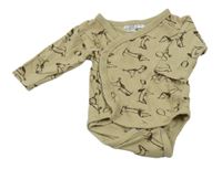 Béžové zavinovací body s pejsky Ergee 