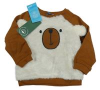 Nové - Medová mikina s medvídkem 