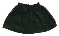Tmavozelená menšestrová kolová sukňa Next
