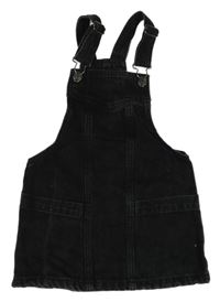 Čierna rifľová na traká sukňa Dunnes