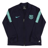 Lilková propínací fotbalová mikina FC Barcelona Nike
