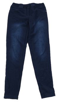 Tmavomodré teplákové džegíny se třpytkami YIGGA