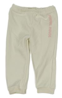 Smotanové teplákové tepláky s nápisem - Minnie Mouse PRIMARK