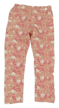 Broskvové tregíny s jednorožci a duhami a obláčky Kiki&Koko