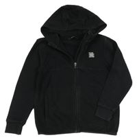 Čierna prepínaci mikina s nášivkou a kapucňou George