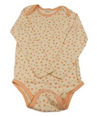 Meruňkovo-svetlooranžové body s hviezdičkami