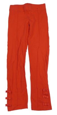 Červené legíny s mašľami George