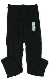 Nové - čierne rebrované legíny PRIMARK