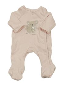 Svetloružový overal s koalami C&A