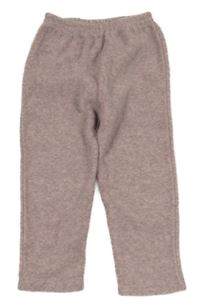Svetloružová -sivé melírované fleecové nohavice