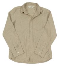 Béžová melírovaná košile H&M